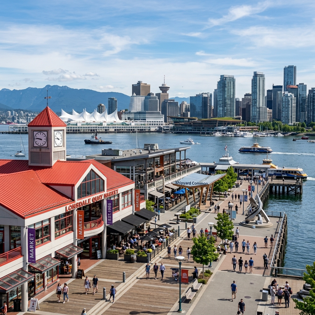 Lonsdale Quay Market waterfront Lower Lonsdale North Vancouver