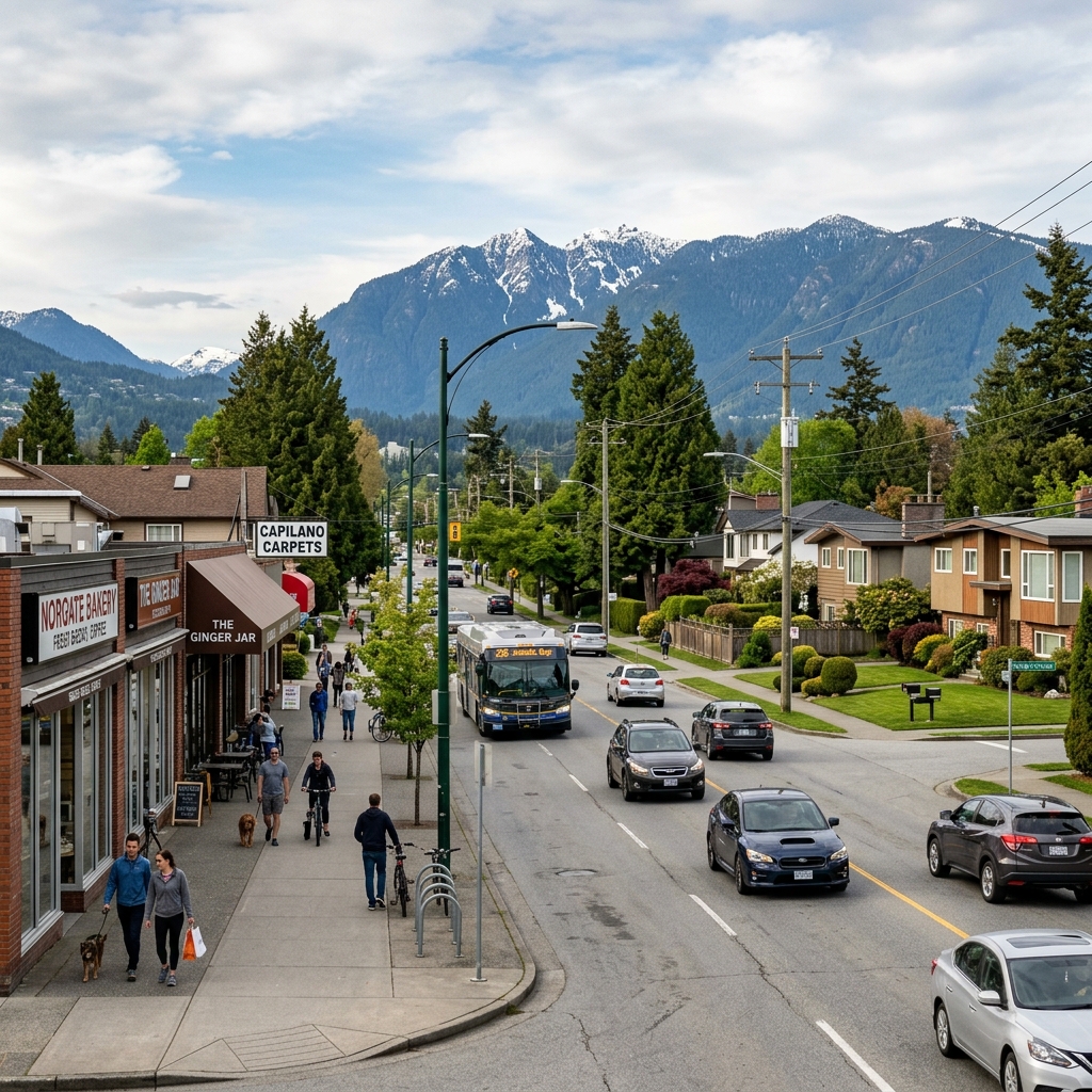 Norgate neighbourhood Marine Drive North Vancouver