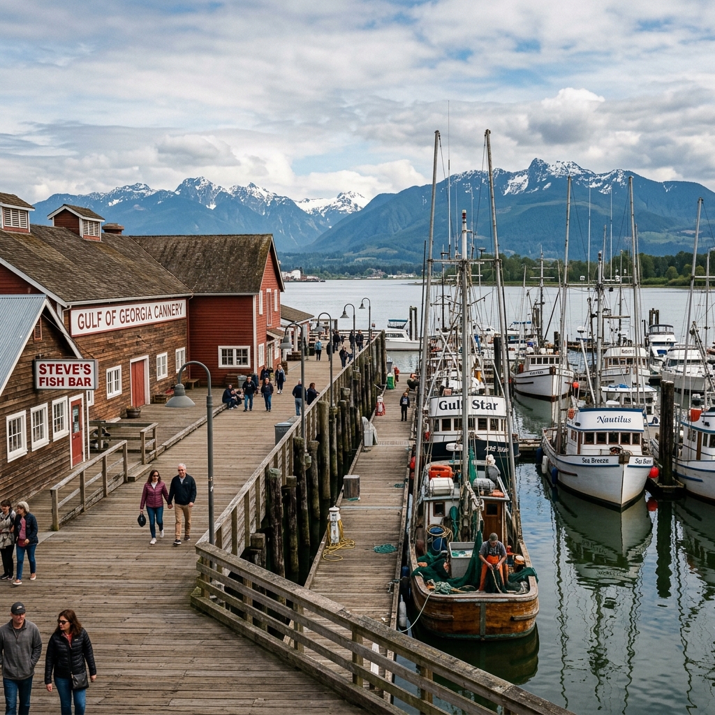 Steveston Village waterfront Richmond BC