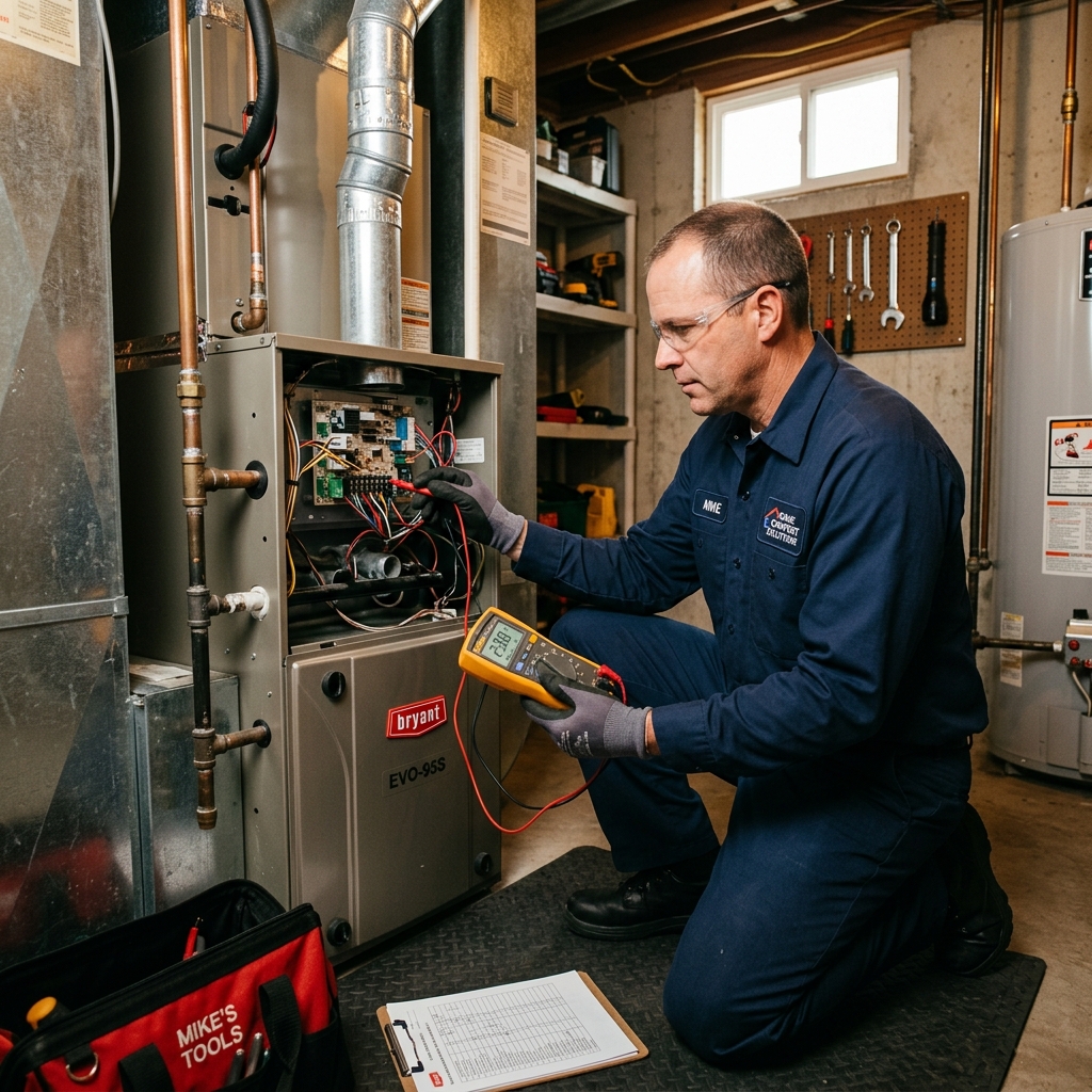 Furnace maintenance service