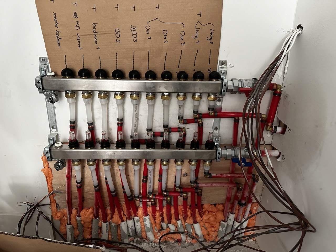 Radiant Floor Heating Manifold Installation