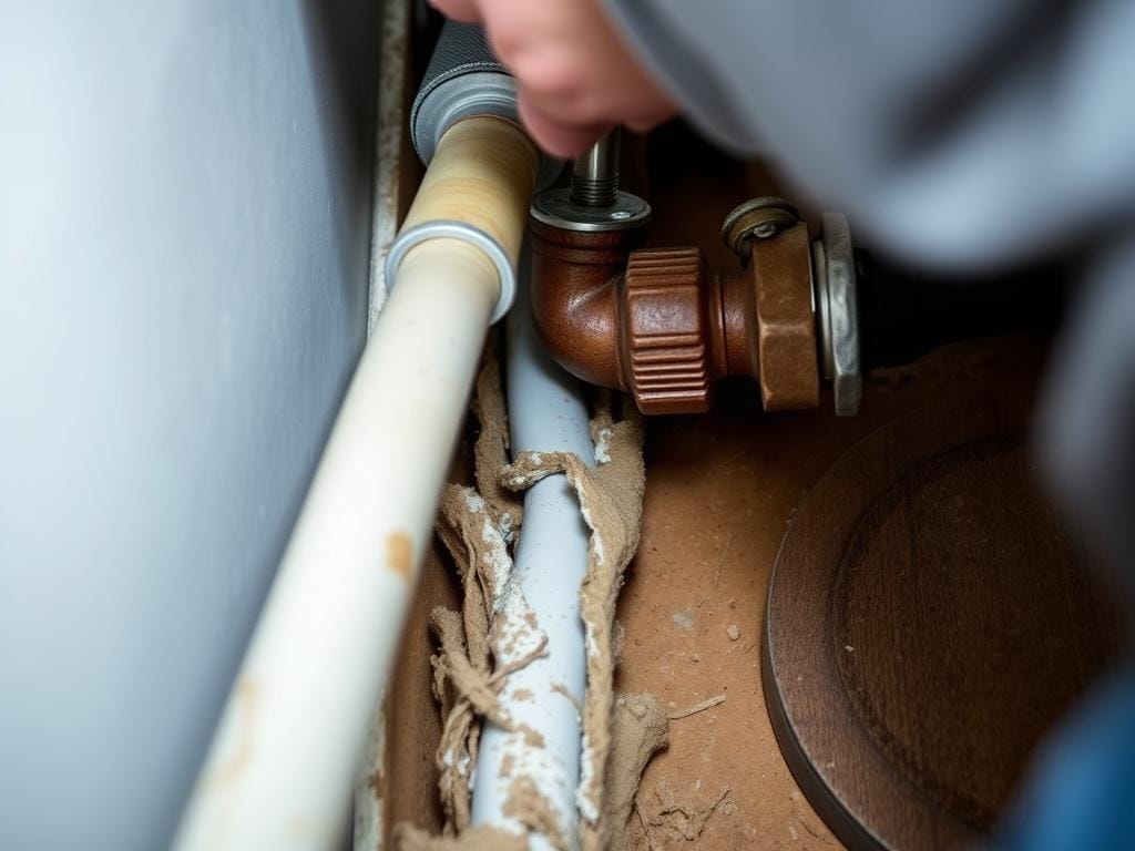 Drainage line repair in North Vancouver home