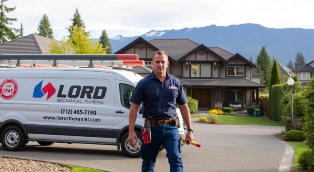 Lord Mechanical plumber working in North Vancouver neighborhood Lord Mechanical plumber working in North Vancouver neighborhood