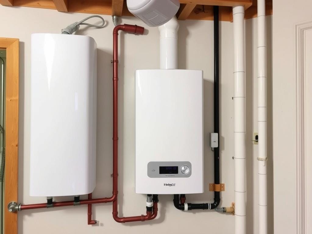 Modern boiler system installation by Lord Mechanical in North Vancouver home