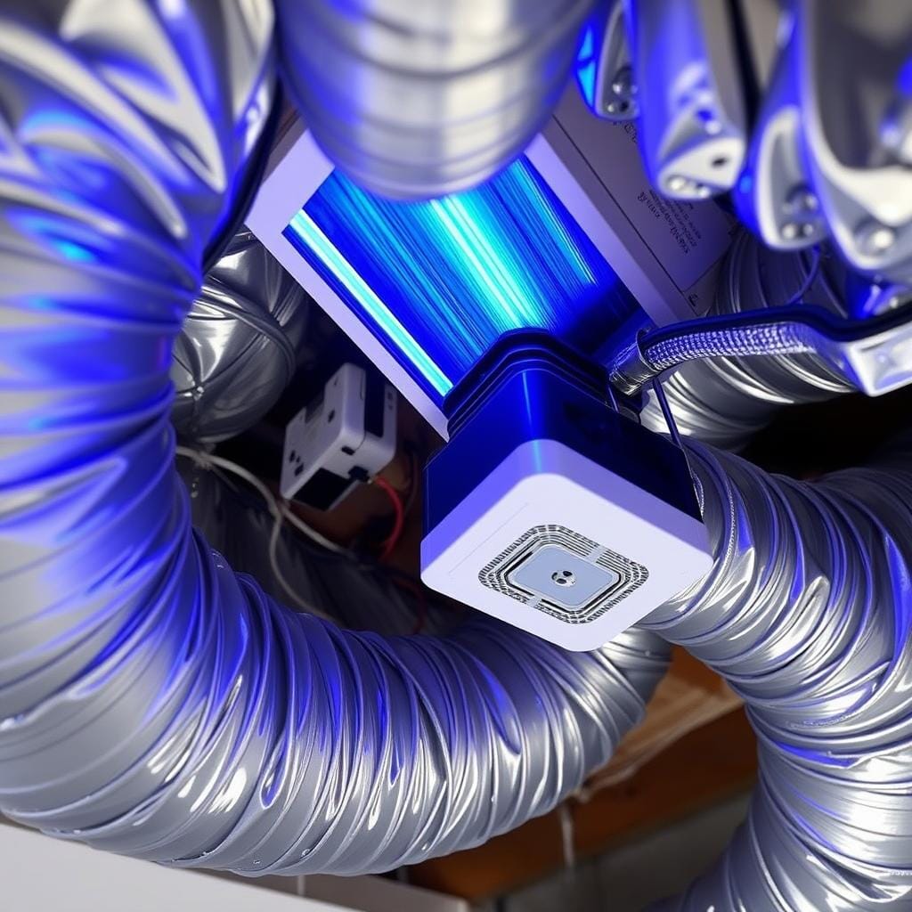 UV air treatment system installation in North Vancouver by Lord Mechanical