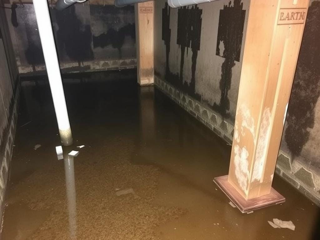 Water damage from poor drainage in North Vancouver home