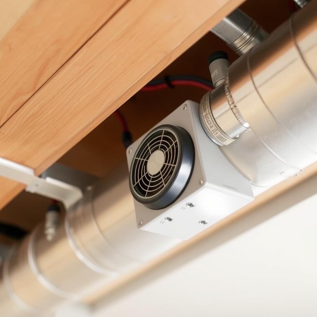 Whole-home air purification system in North Vancouver residence