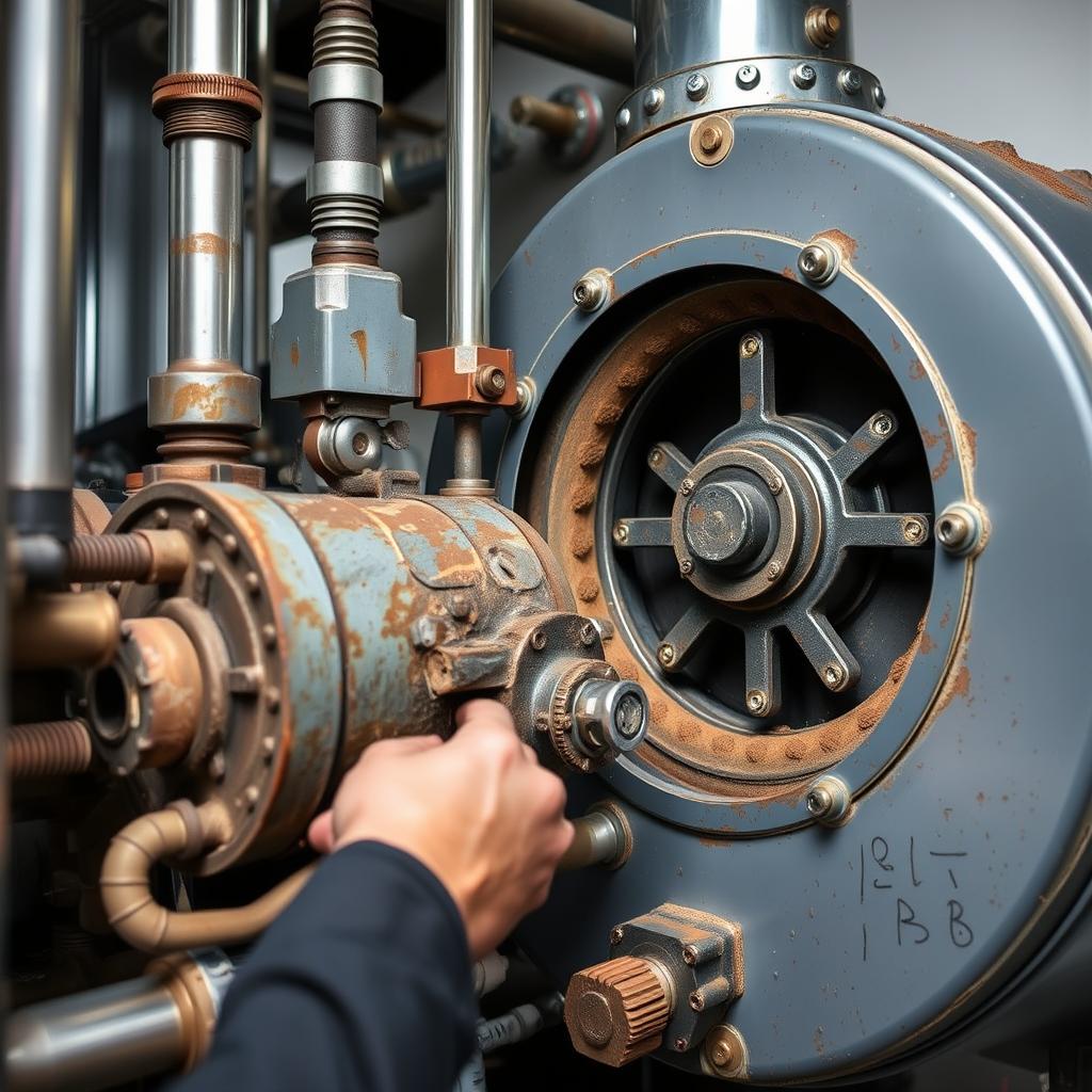 Boiler component inspection during maintenance Boiler component inspection during maintenance