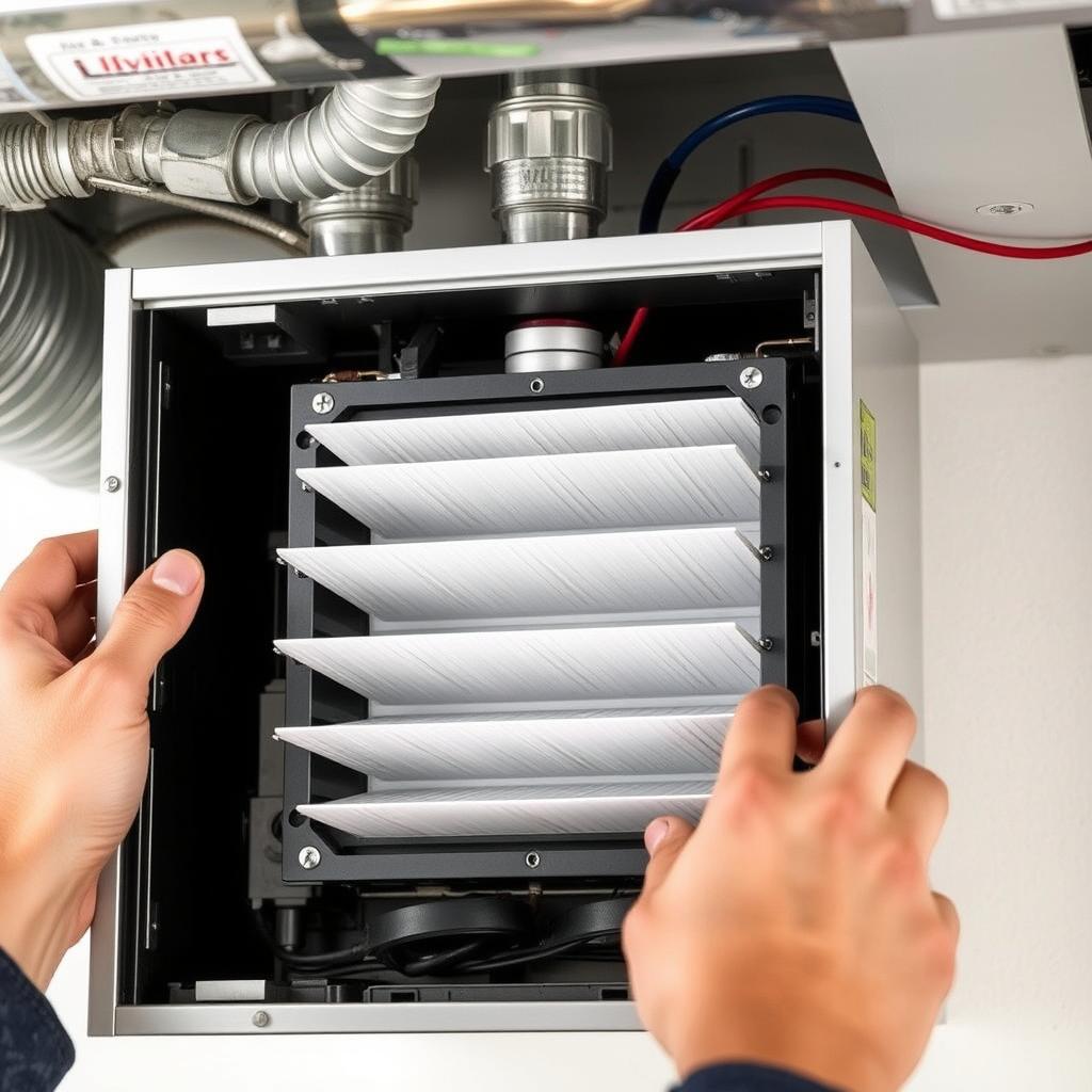 Electronic air cleaner system installation in North Vancouver Electronic air cleaner system installation in North Vancouver