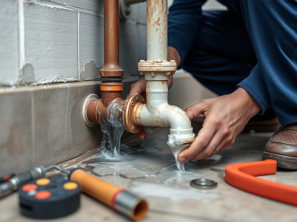 Emergency plumbing repair of burst pipes in North Vancouver home Emergency plumbing repair of burst pipes in North Vancouver home