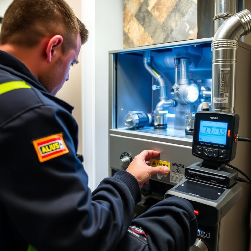 Furnace safety inspection in North Vancouver Furnace safety inspection in North Vancouver