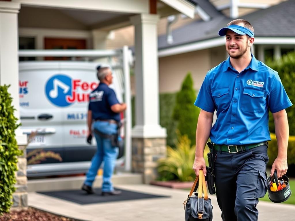 Lord Mechanical plumber arriving at North Vancouver home for service Lord Mechanical plumber arriving at North Vancouver home for service