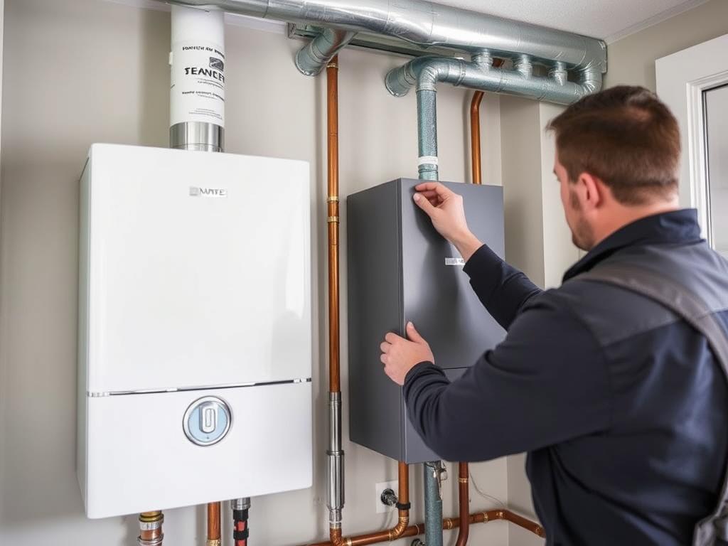 New boiler installation in North Vancouver home New boiler installation in North Vancouver home