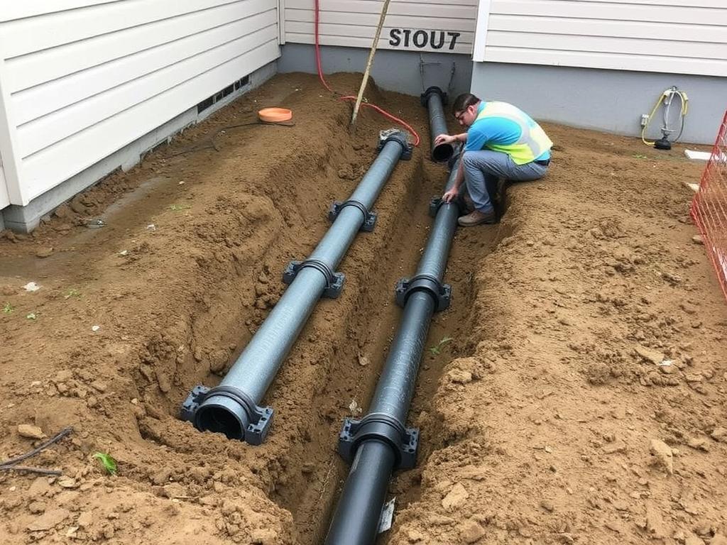 Perimeter drainage system installation in Vancouver Perimeter drainage system installation in Vancouver