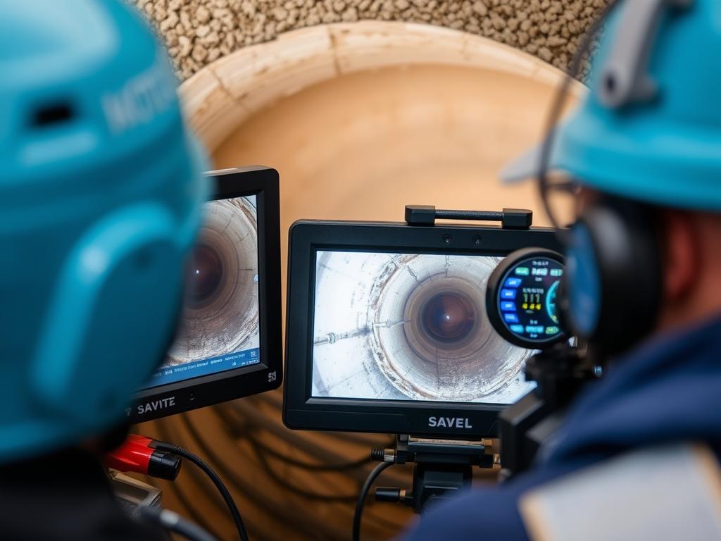 Sewer line inspection camera in Vancouver drainage system Sewer line inspection camera in Vancouver drainage system