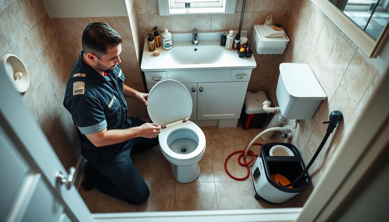 Toilet repairs and unclogging