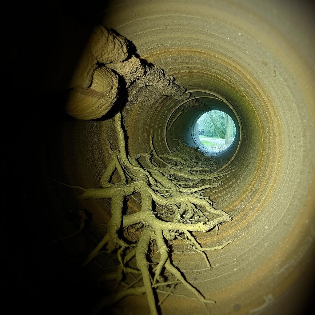 Tree roots infiltrating and damaging drainage lines requiring professional repair service Tree roots infiltrating and damaging drainage lines requiring professional repair service