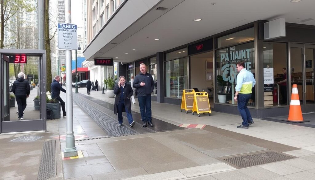 Vancouver business with properly maintained drainage system Vancouver business with properly maintained drainage system