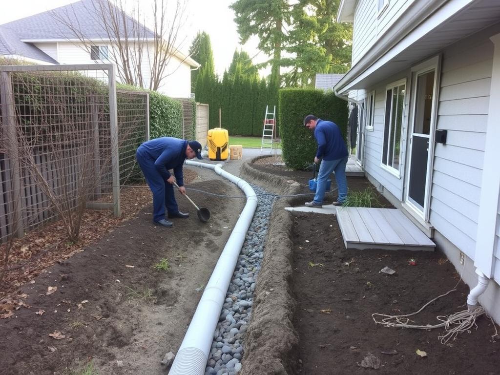Drainage system installation by Lord Mechanical in West Vancouver Drainage system installation by Lord Mechanical in West Vancouver