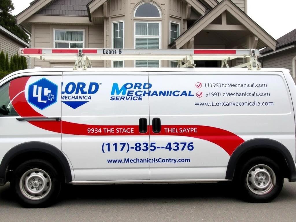 Lord Mechanical service van in West Vancouver Lord Mechanical service van in West Vancouver
