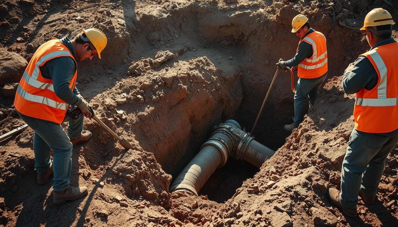 Sewer line repair