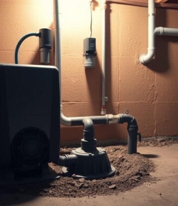Sump pump installation