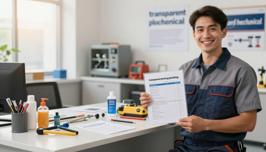 transparent pricing plumbing