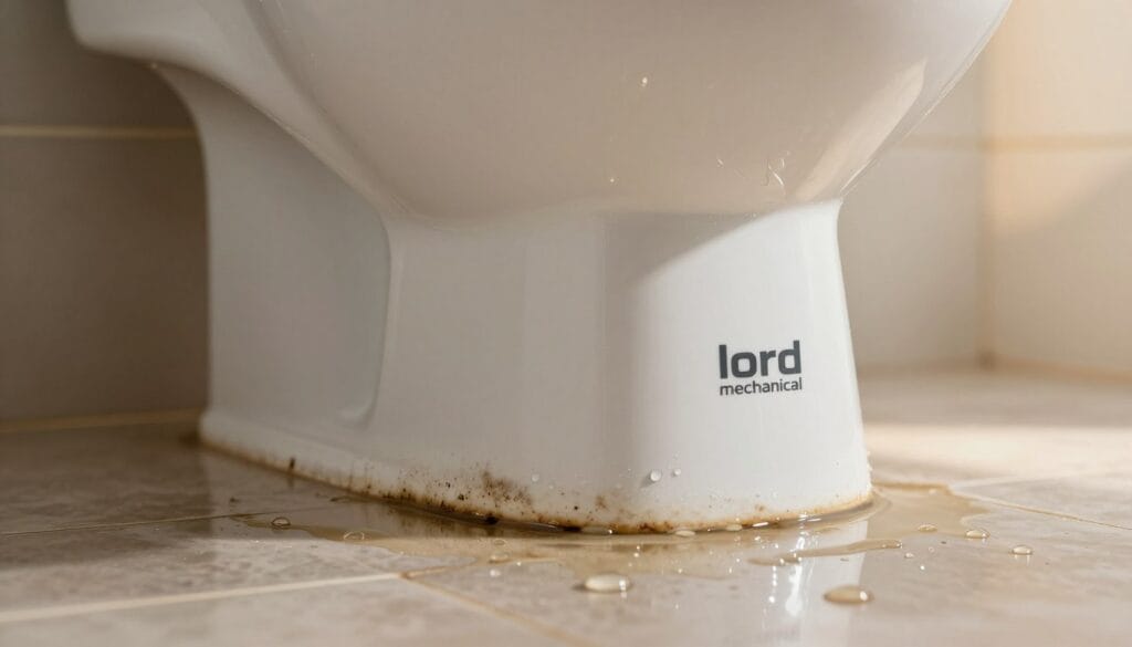 leaking toilet base