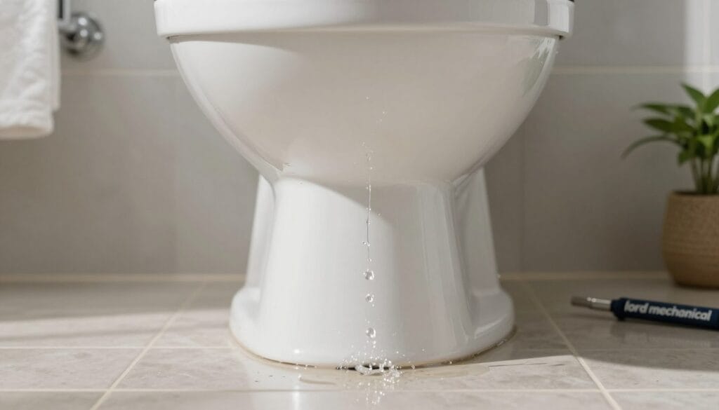 toilet leaking base