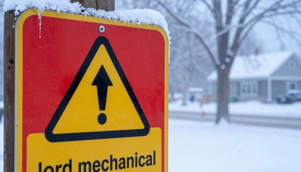 frozen pipes warning signs