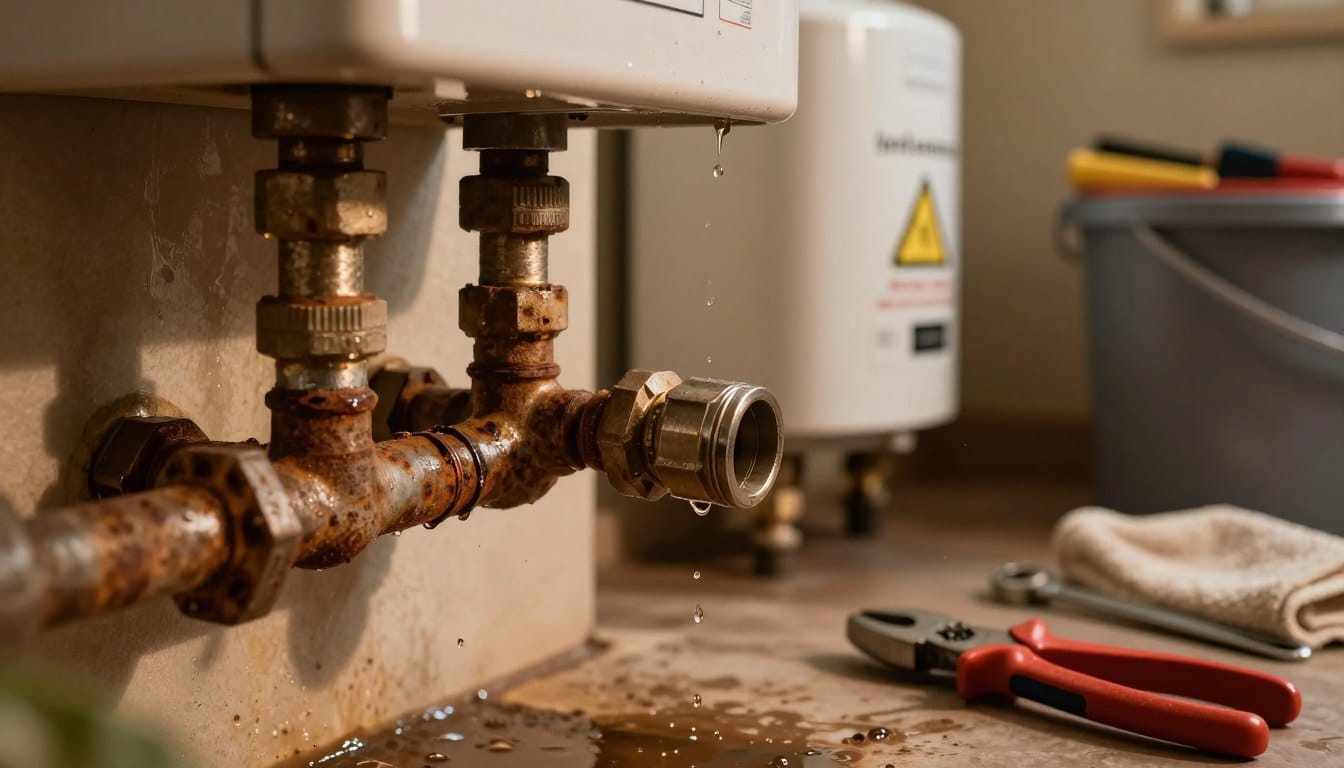 no hot water plumbing