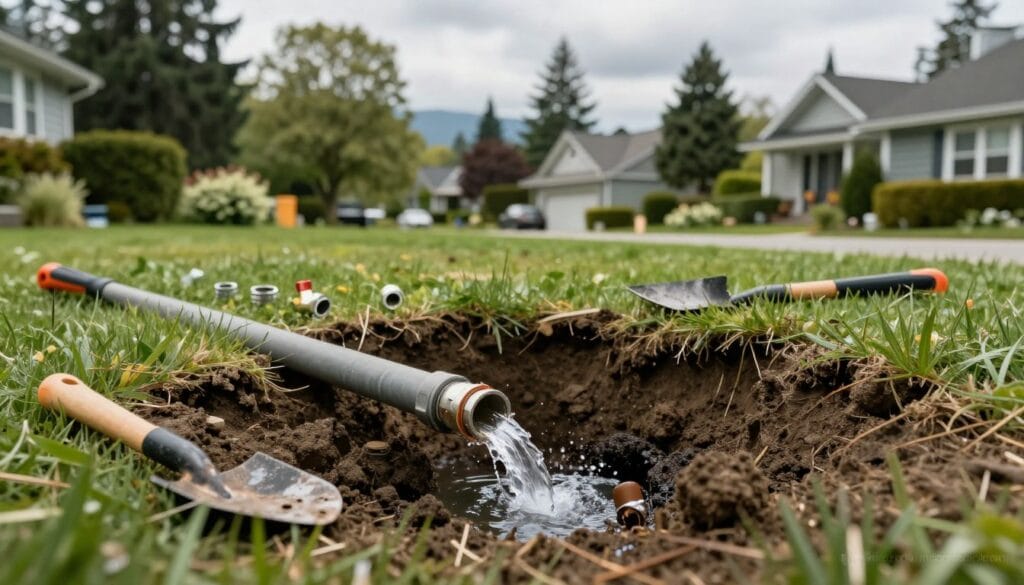 waterline leak