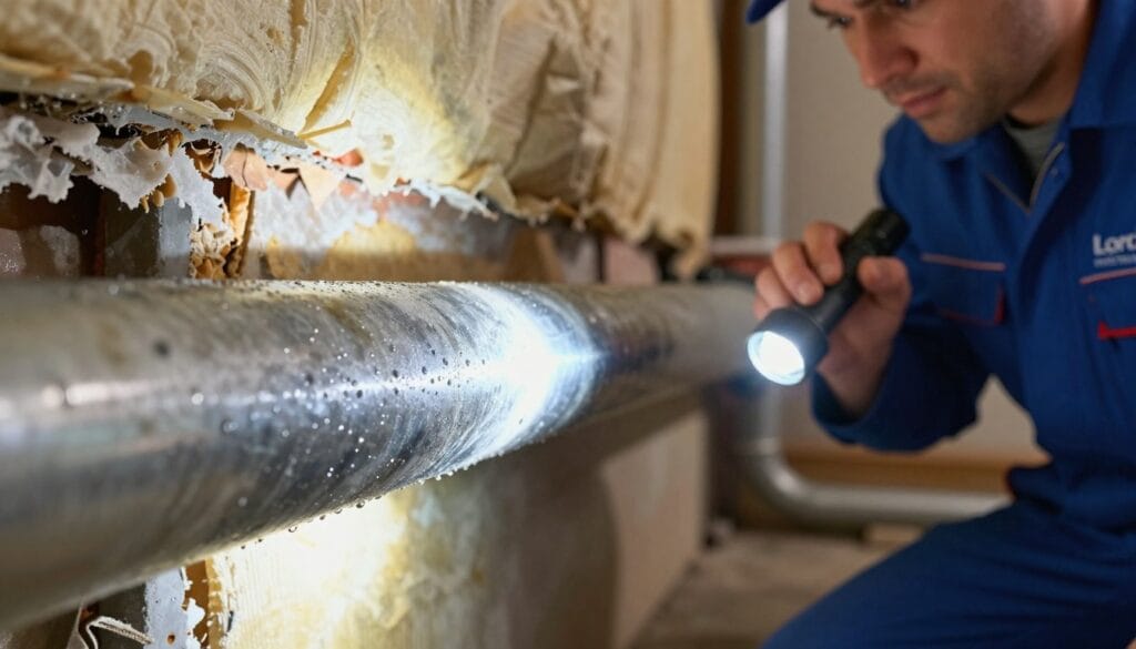 after thawing frozen pipes
