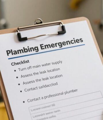 plumbing emergencies checklist