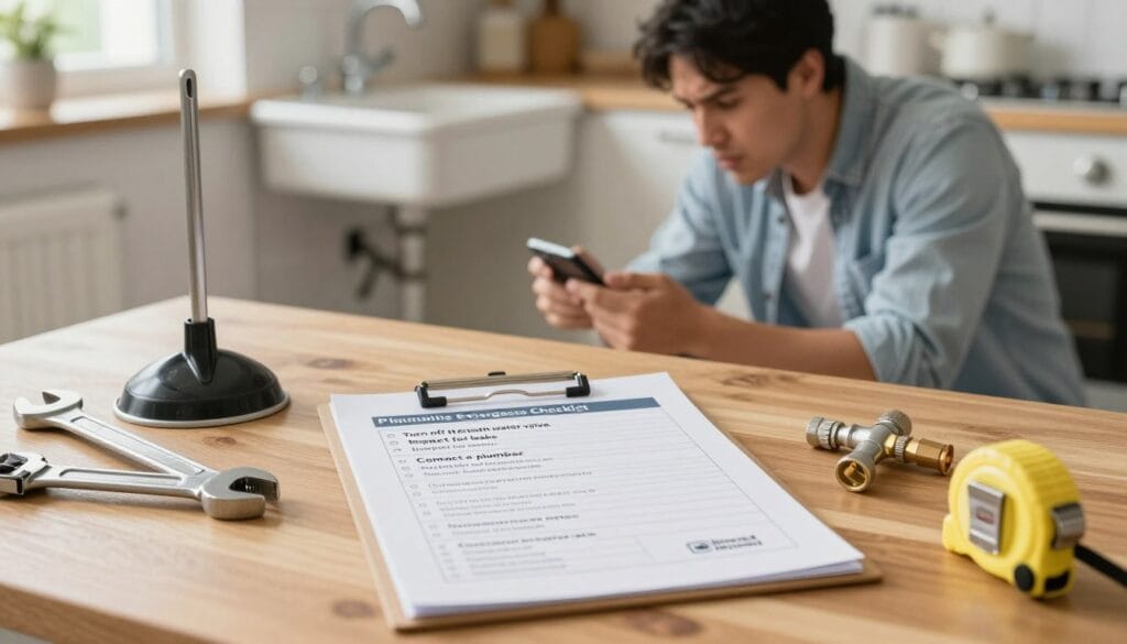 plumbing emergency checklist